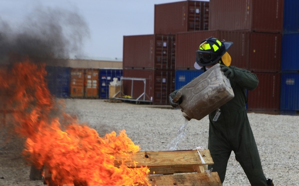 Hot topic: SMU Marines receive fire safety training