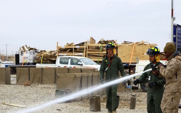 Hot topic: SMU Marines receive fire safety training