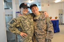 Mother, daughter team up at dining facility