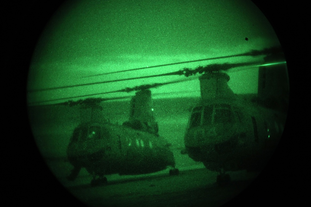Marines, Japanese swim to the shore under stealth of night