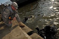 Army engineer divers conduct patching mission [Image 2 of 3]