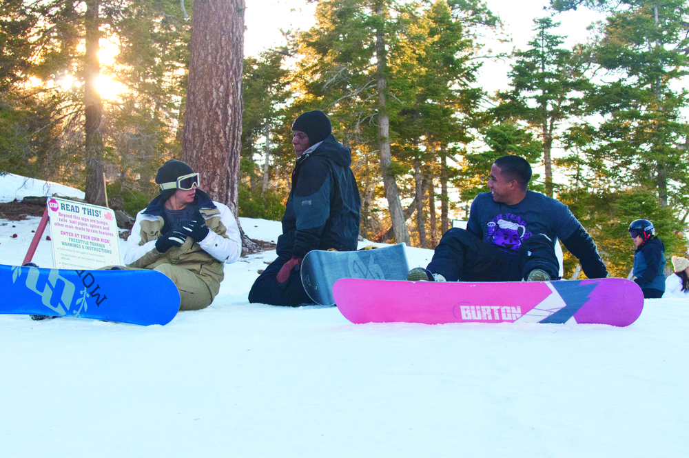 Single Marines hit snowboarding scene