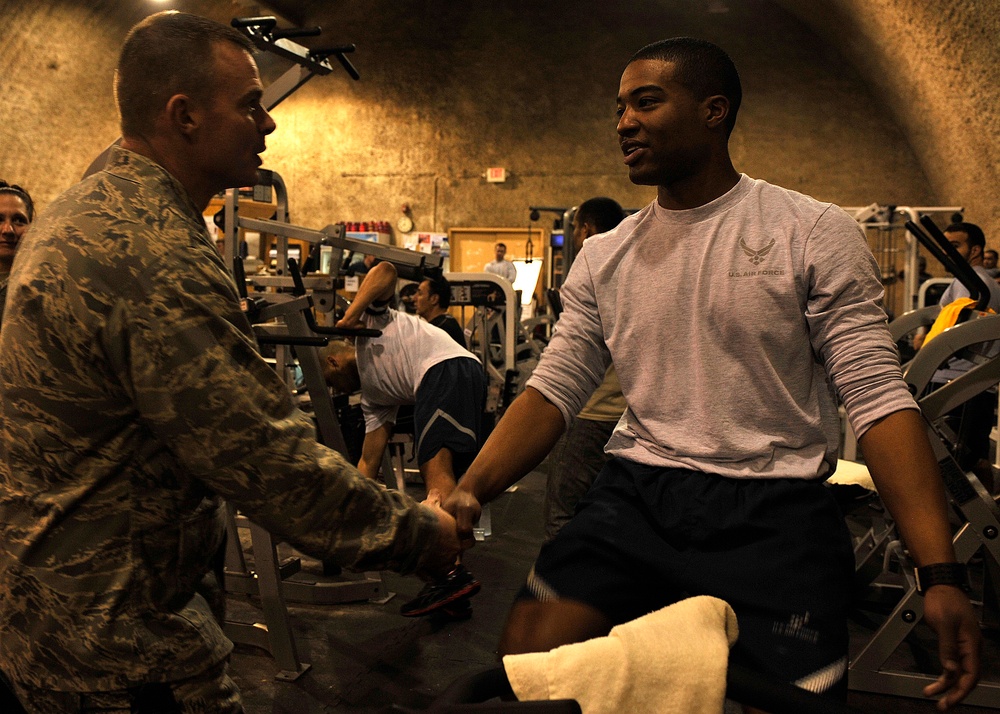 Airman begins career sharing strong motivation and fitness message