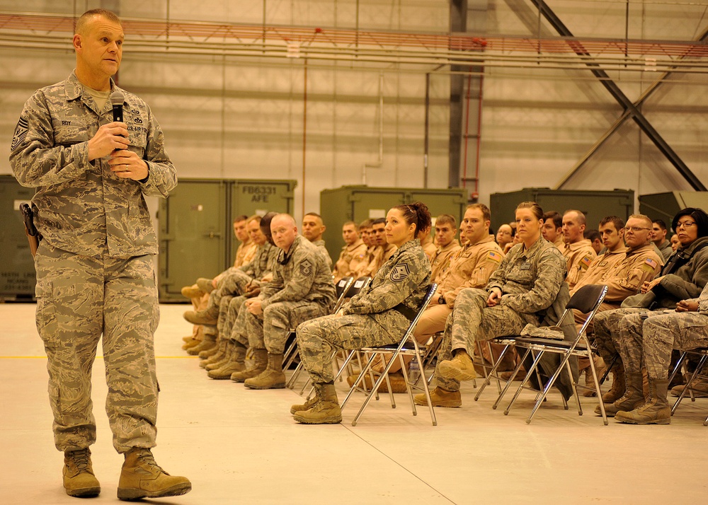 Chief Master Sergeant of the Air Force visits Bagram