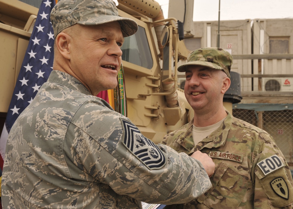 Chief Master Sergeant of the Air Force visits Bagram