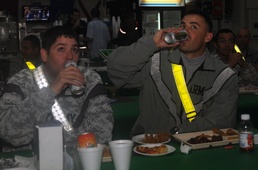 Thousands of miles away from home, soldiers celebrate Super Bowl XLVI in war zone