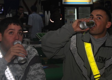 Thousands of miles away from home, soldiers celebrate Super Bowl XLVI in war zone