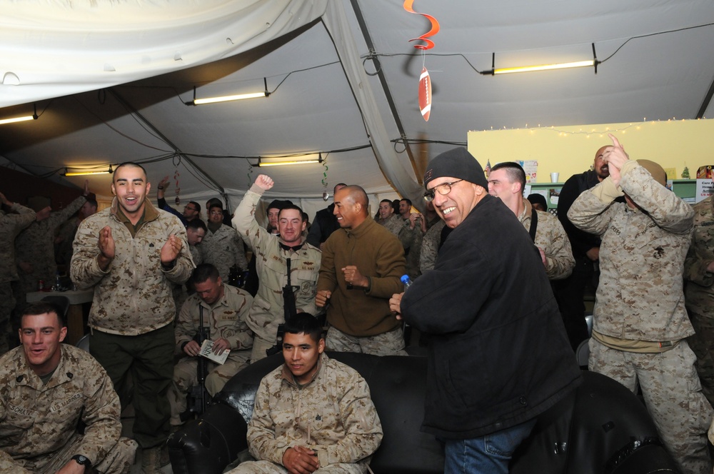Troops watch Super Bowl XLVI in Afghanistan