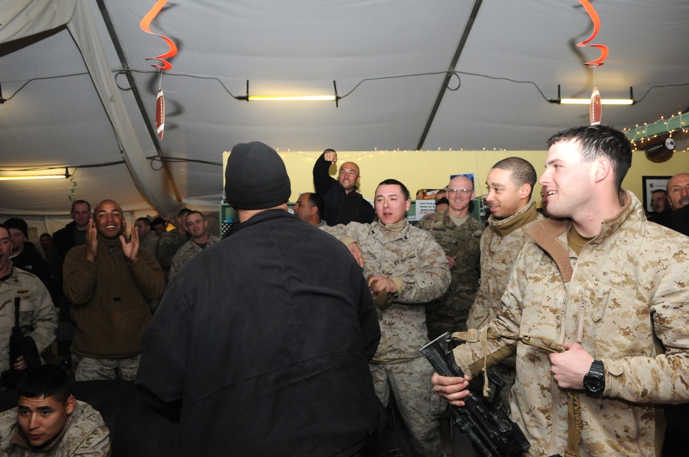 Troops watch Super Bowl XLVI in Afghanistan