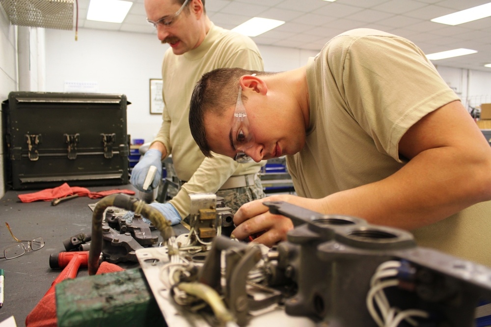 Clean up day in the armaments bay
