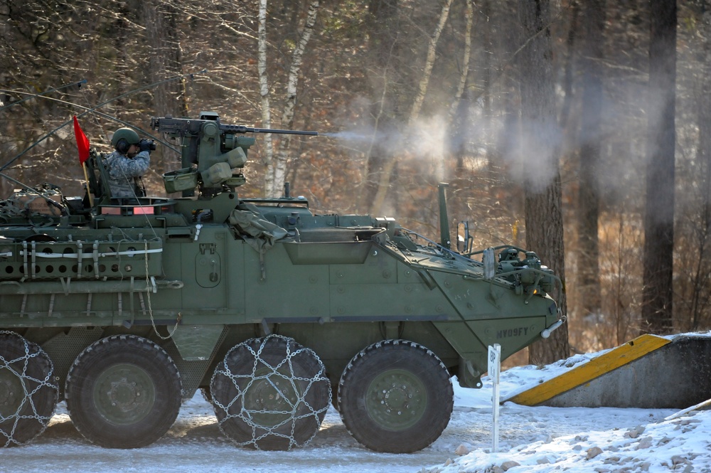 I Company, 3rd Squadron, 2nd Cavalry Regiment conduct gunnery exercise