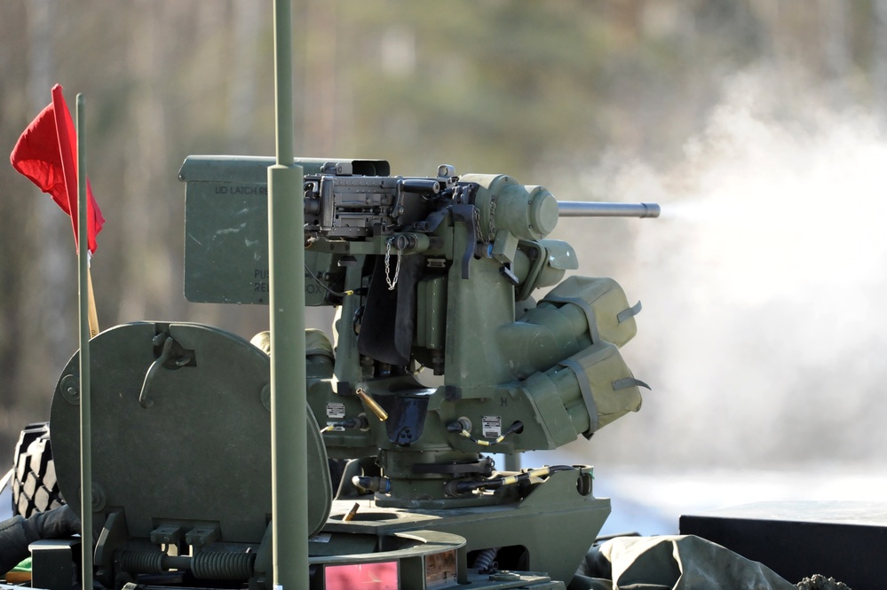 I Company, 3rd Squadron, 2nd Cavalry Regiment conduct gunnery exercise