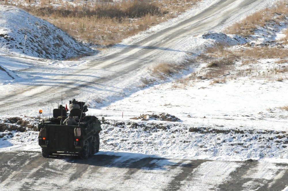 I Company, 3rd Squadron, 2nd Cavalry Regiment conduct gunnery exercise