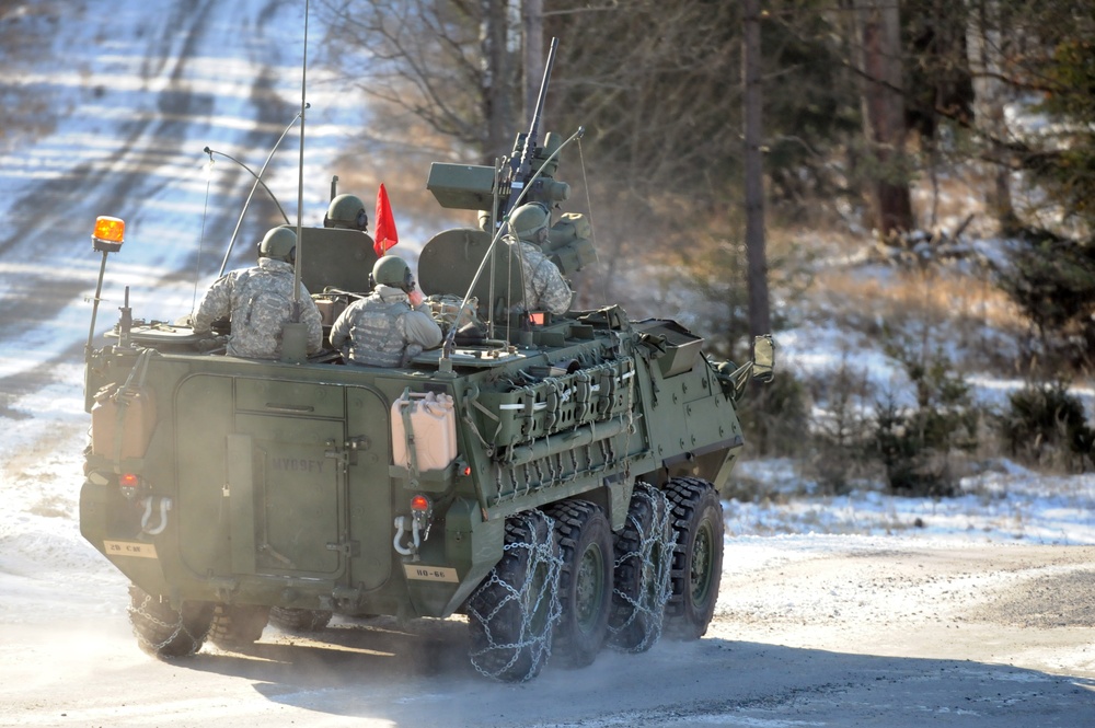 I Company, 3rd Squadron, 2nd Cavalry Regiment conduct gunnery exercise