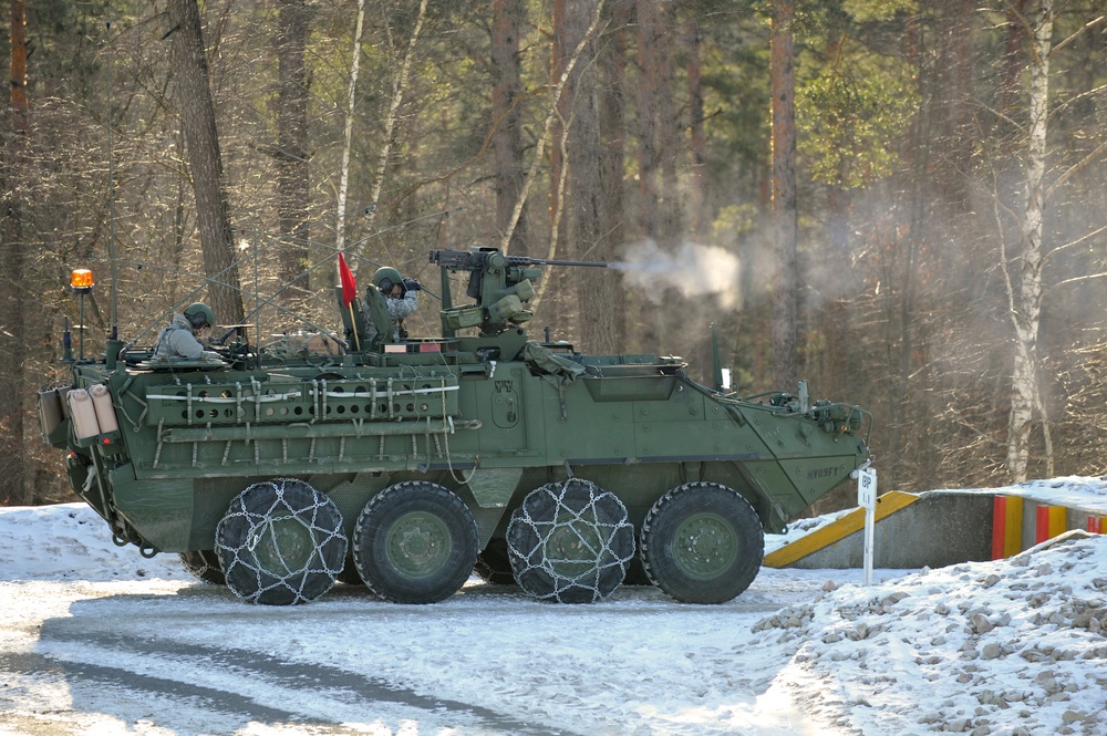 I Company, 3rd Squadron, 2nd Cavalry Regiment conduct gunnery exercise