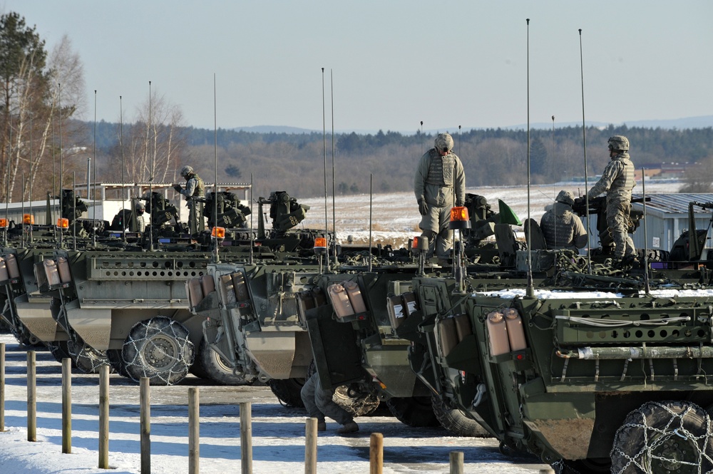 I Company, 3rd Squadron, 2nd Cavalry Regiment conduct gunnery exercise