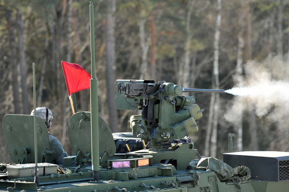 I Company, 3rd Squadron, 2nd Cavalry Regiment conduct gunnery exercise