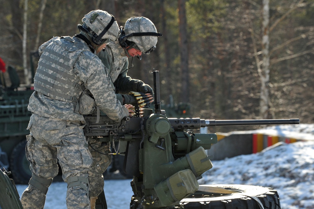 I Company, 3rd Squadron, 2nd Cavalry Regiment conduct gunnery exercise