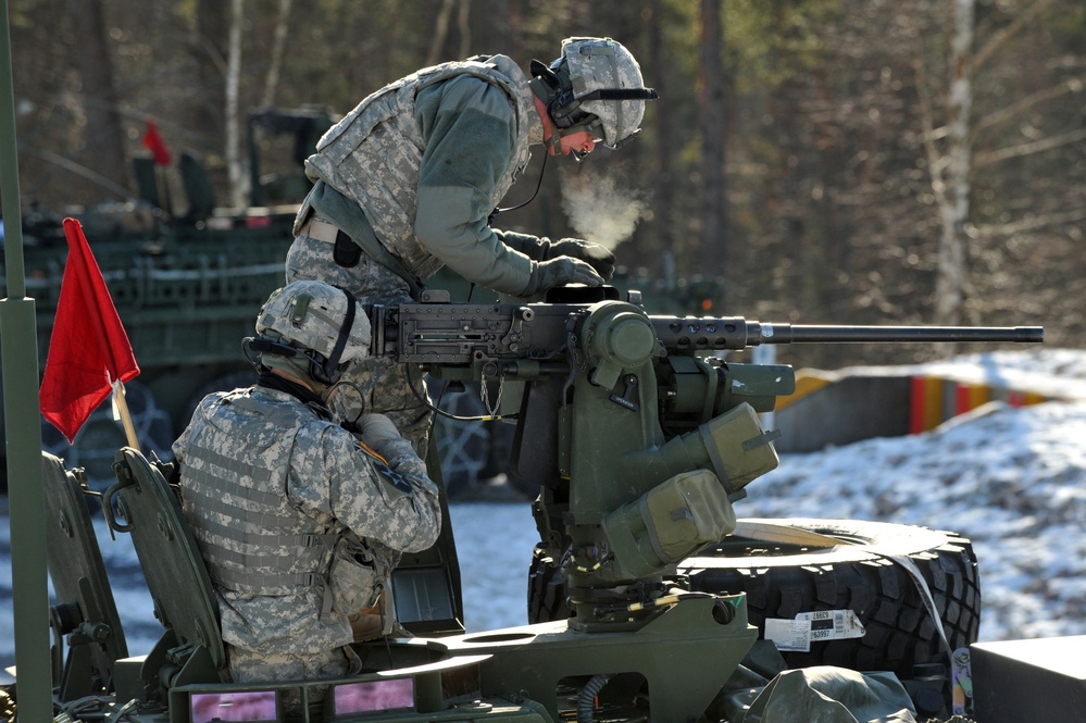 I Company, 3rd Squadron, 2nd Cavalry Regiment conduct gunnery exercise