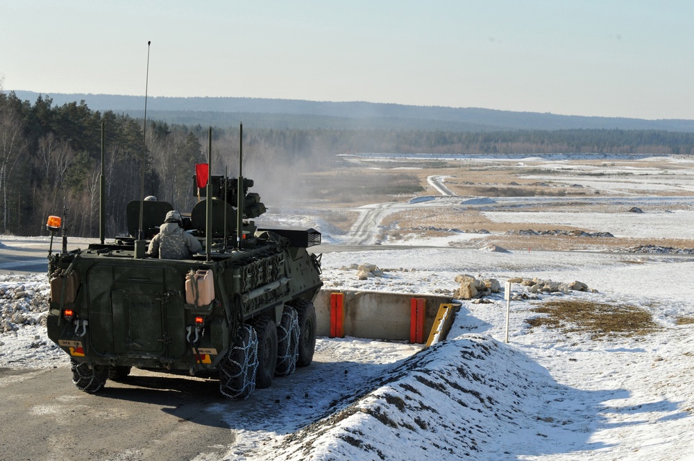 I Company, 3rd Squadron, 2nd Cavalry Regiment conduct gunnery exercise