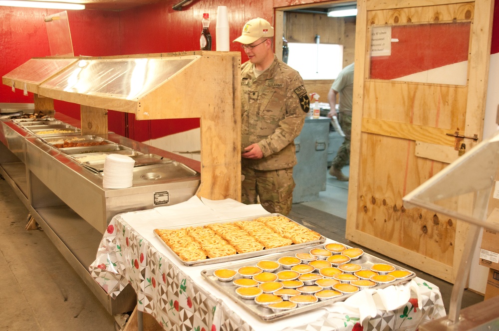 Eating well at Forward Operating Base Sweeney