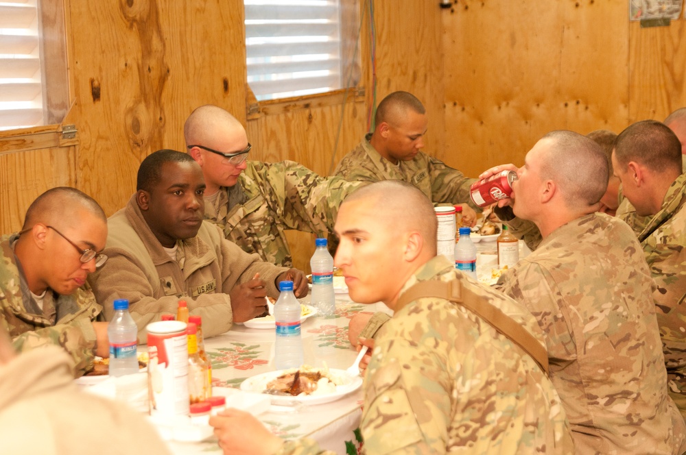 Eating well at Forward Operating Base Sweeney