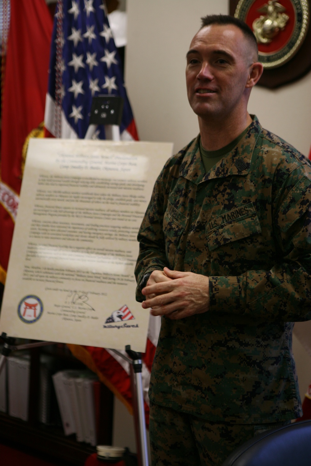 Talleri signs Military Saves campaign proclamation