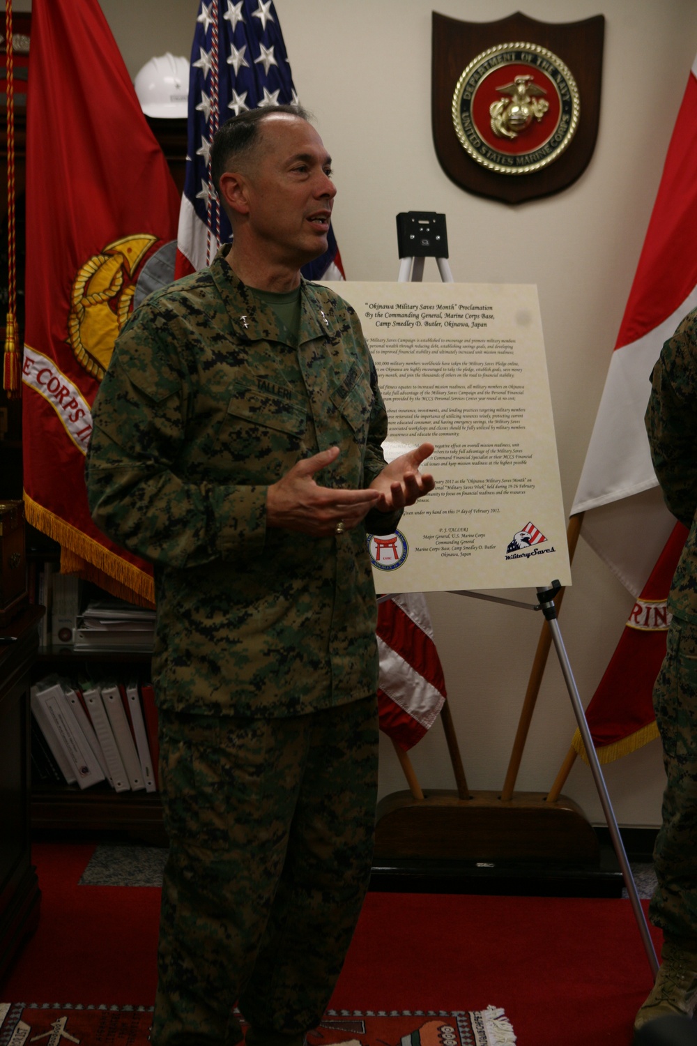 Talleri signs Military Saves campaign proclamation