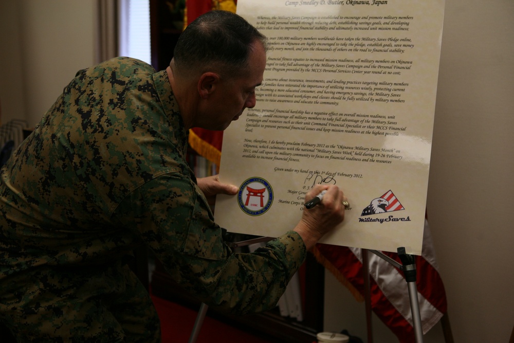 Talleri signs Military Saves campaign proclamation