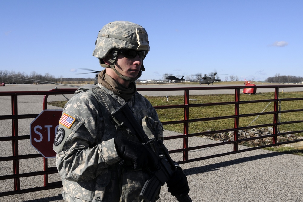 702nd Military Police Company conducts flight line security