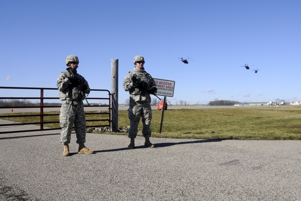 702nd Military Police Company conducts flight line security