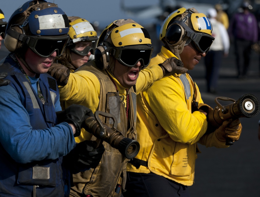 USS Carl Vinson action