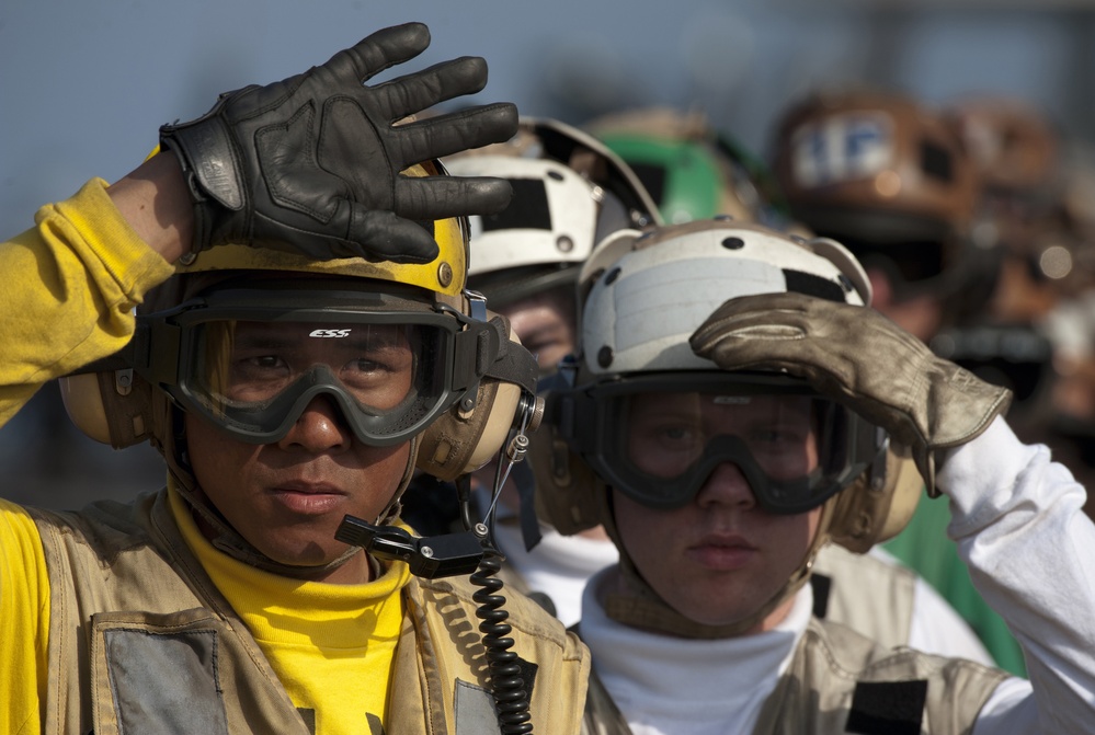 USS Carl Vinson action