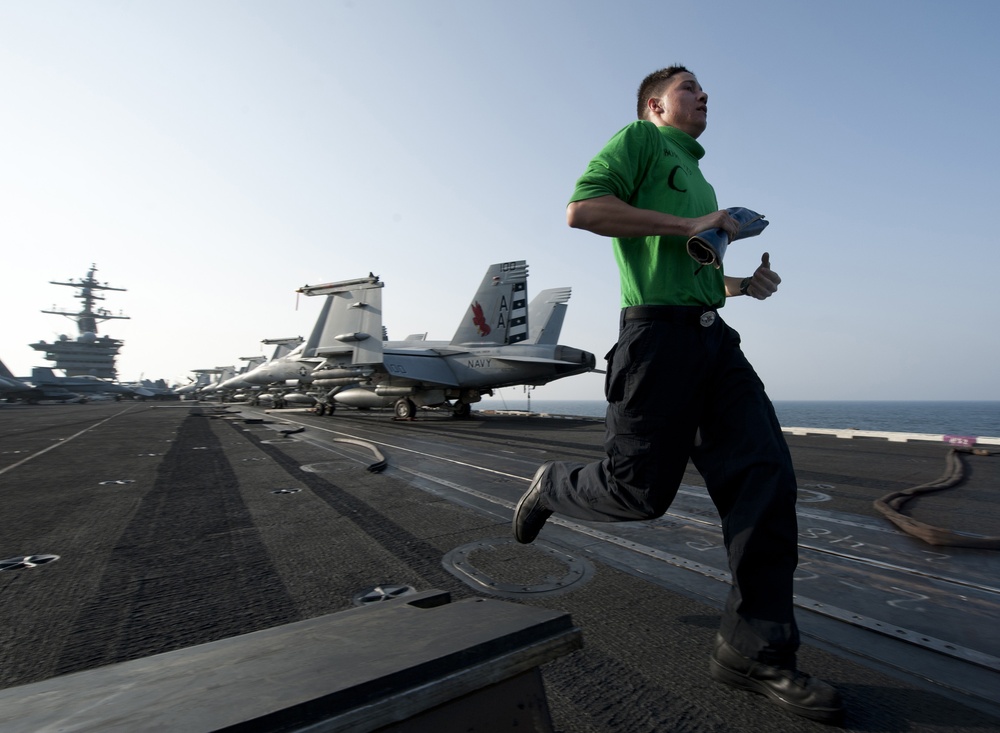 USS Carl Vinson action