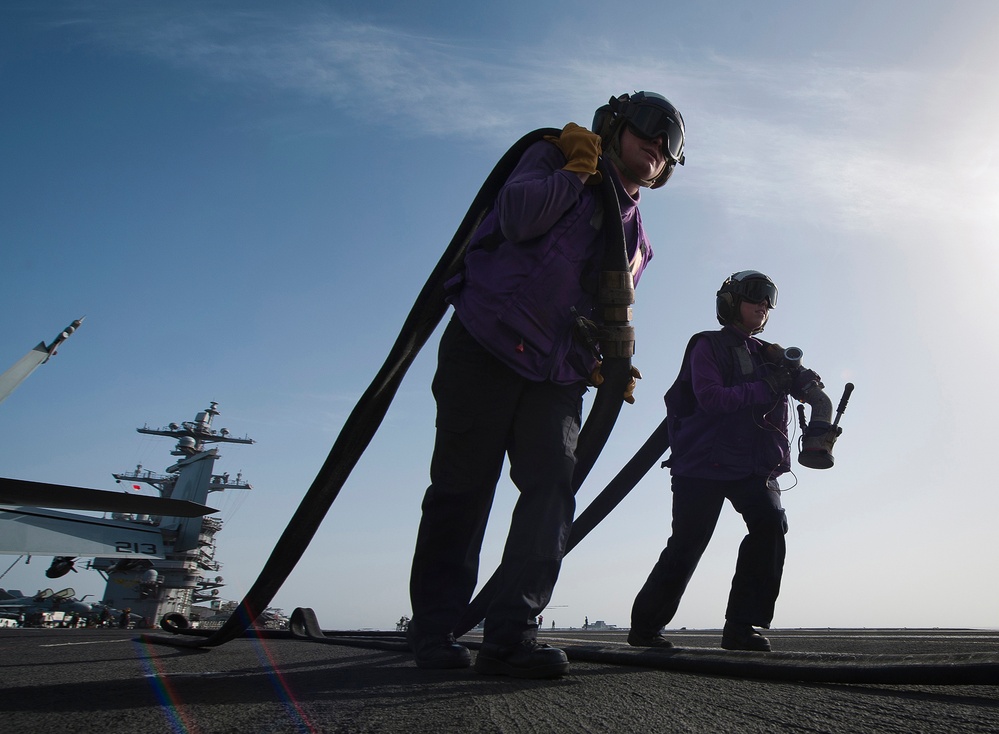 USS Carl Vinson action