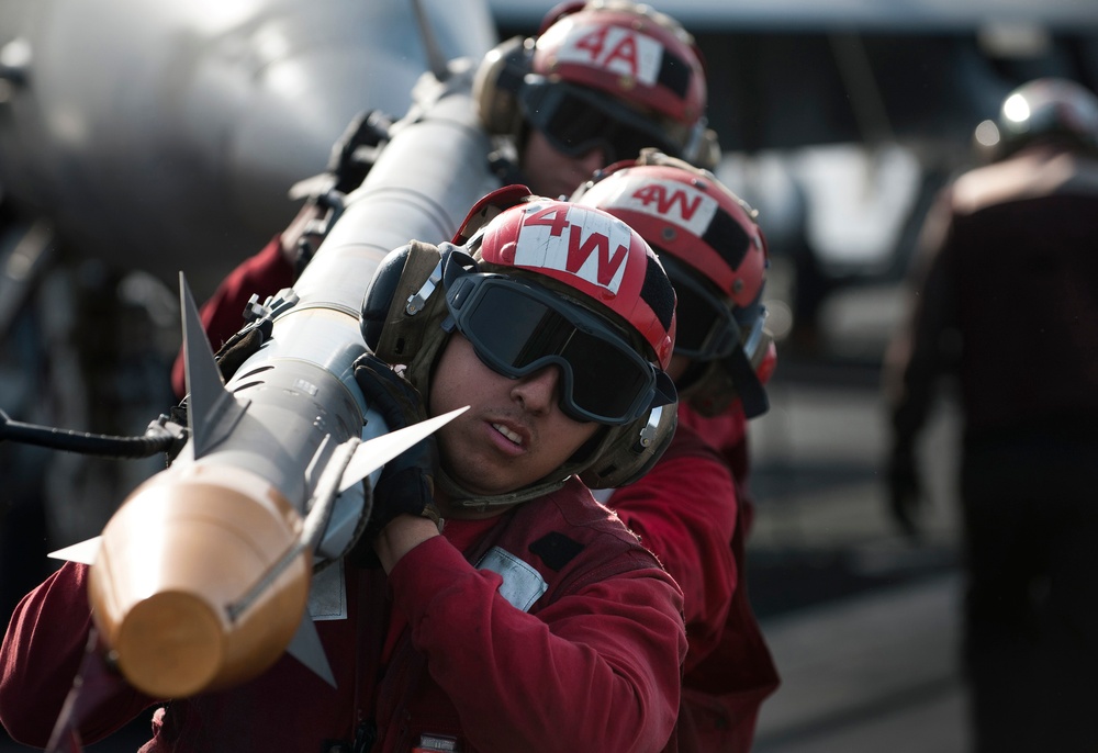 USS Carl Vinson action