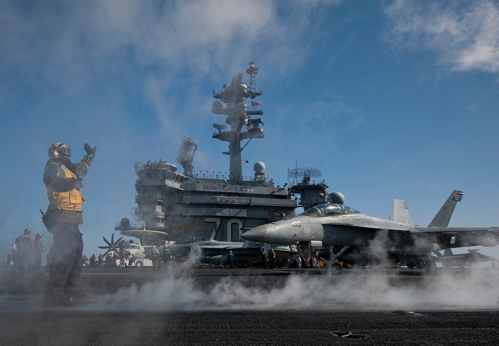 USS Carl Vinson action