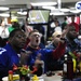 USS Carl Vinson sailors watch Super Bowl XLVI