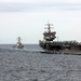 USS Enterprise, USS Porter and USS Cole transit the Atlantic Ocean