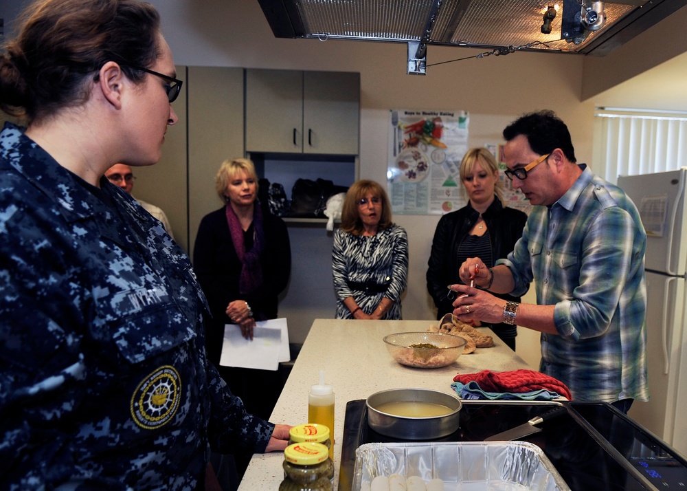 Cooking demonstration at Naval Medical Center San Diego
