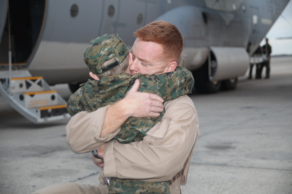 Showin’ up in style: VMGR-252 Marines return after 7-month deployment to Afghanistan