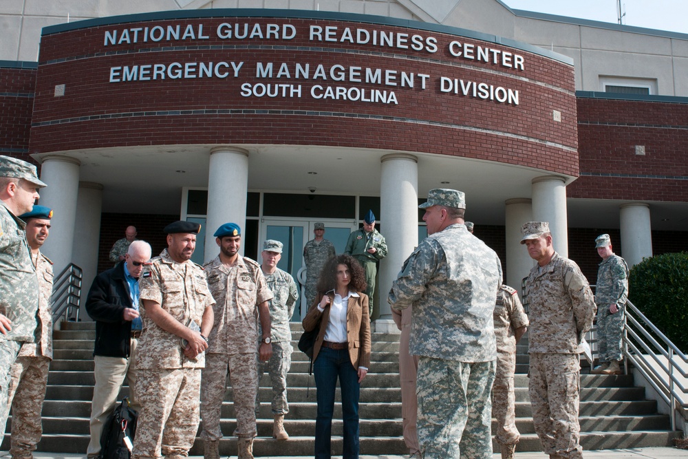 UAE senior military advisers visit the South Carolina National Guard