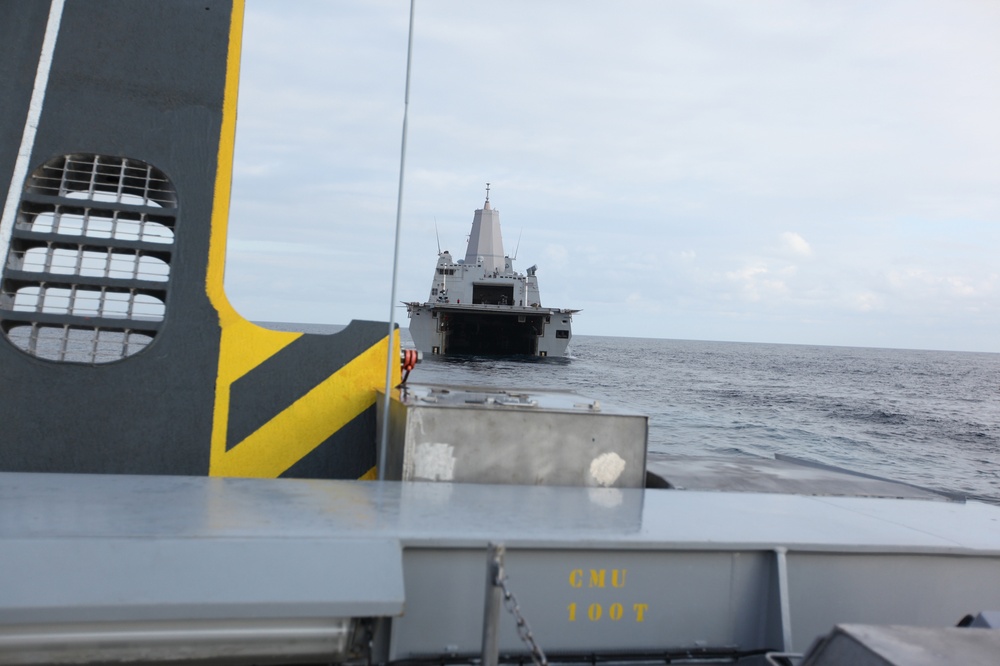 USS San Antonio proves its compatibility with coalition forces