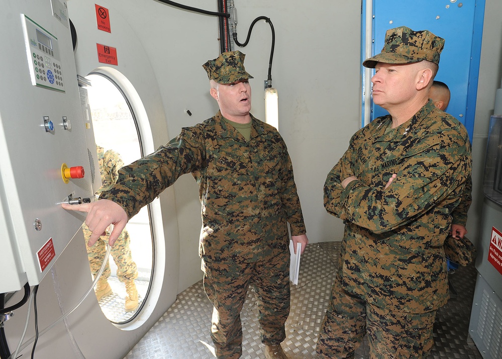 Marine Corps Installations Command commanding general visits MCLB Barstow