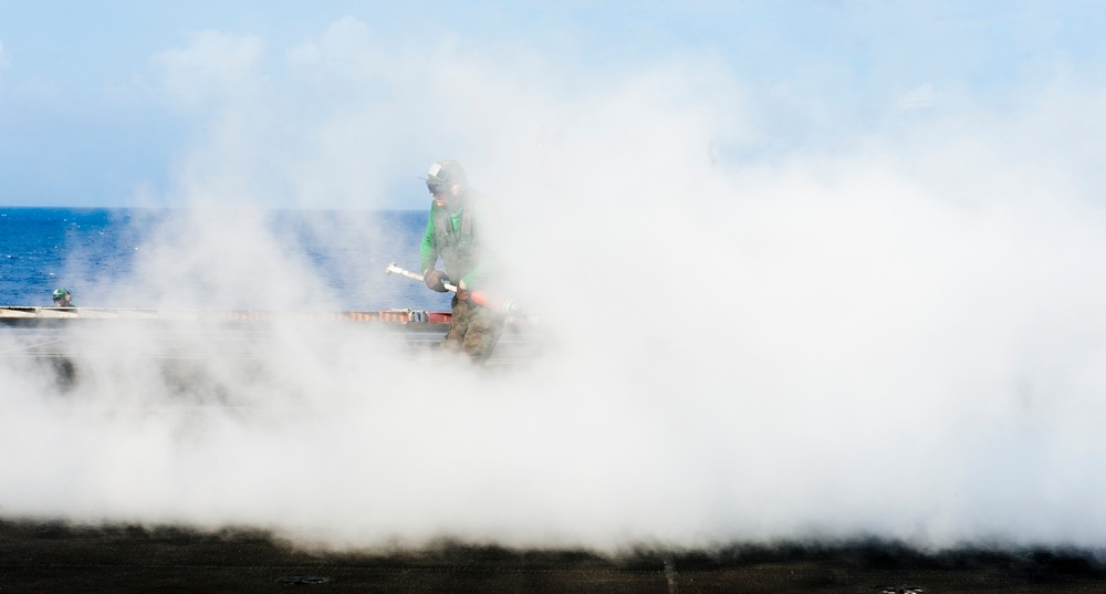 USS John C. Stennis in the Pacific Ocean