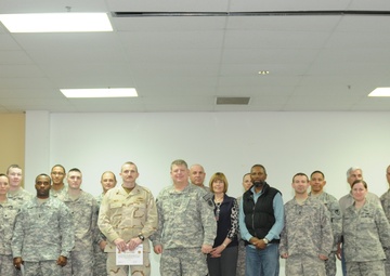 408th Contracting Support Brigade hosts town hall meeting