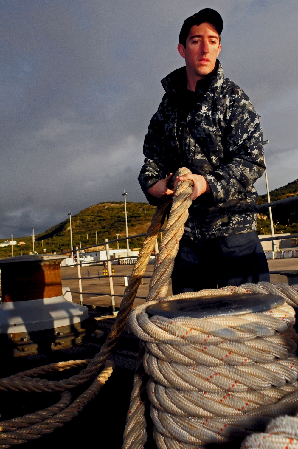 USS Vella Gulf in Souda Bay, Greece