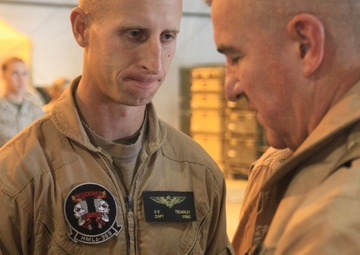 Marines with helicopter squadron receive awards for accomplishments in Afghanistan