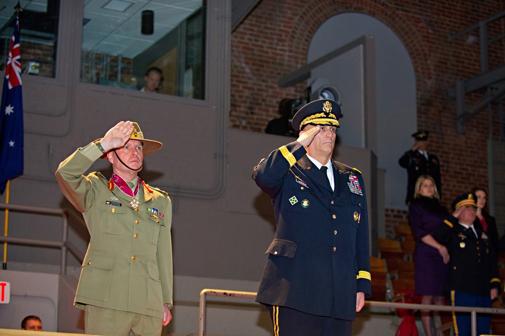 Lt. Gen. Morrison arrival ceremony