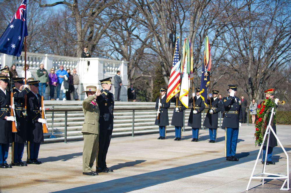 Lt. Gen. Morrison wreath laying ceremony